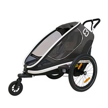 6인승 잼버리 어린이집 하맥스 아웃백 원 시트 리클라이닝 멀티 스포츠 어린이 자전거, Grey／Black