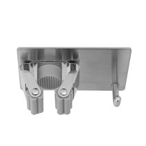 청소용품전문점 접착식 스텐 청소도구걸이 회색 홀더