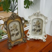 유럽풍 럭셔리 앤티크 세로사진 액자틀 백일사진액자 청첩장보관 고급액자