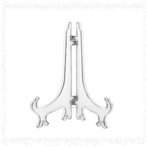 투명 플라스틱 액자 받침 거치대 스탠드 소 중 거치대책 받침대 태블릿 미니, 2투명액자거치대-중