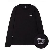 NFL F203MTS245 타이포 롱슬리브 티셔츠 블랙