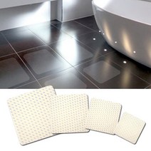 3m 욕실 타일 미끄럼방지 패드 스티커 테이프 지니몰, AB1009 논슬립(욕실)24x24(1팩4장)