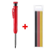 단단한 목수 연필 세트 목공 도구 기계식 3 색 리필 건설 작업 마킹 스크라이버, 03 blue