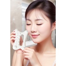 바디 괄사 얼굴 종아리 경락 마사지기, 1개, 화이트