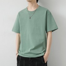 Z3JC 남자 순면 반팔 루즈핏 티셔츠
