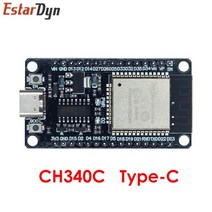 레귤레이터 esp32 개발 보드 wifi+bluetooth 초저전력 소비 듀얼 코어 esp-32 esp-32s esp 32 유사 esp8266, esp32-ch340c-type-c