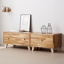 소나무 원목 거실장 600 800 티비장, 소나무원목거실장_800, 내추럴+블랙