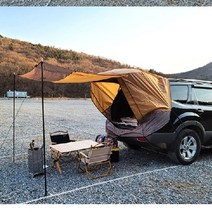 차박용 꼬리 텐트 SUV 도킹 레이 코나 팰리세이드 니로 티볼리 쏘렌토 스포티지 카쉘터, (01)스텔스차박텐트(M블랙)