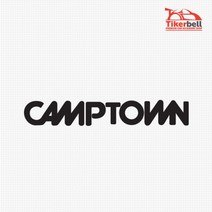 Camptown 캠프타운 로고 캠핑카 차스티커 첫차선물 신차선물, 소형, 그레이