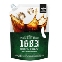 아메리카노 헤이즐넛향 파우치 1L 6개/대용량 맛있는 편의점 사무실 업소용 홈카페 일회용 액상 봉지 팩 커피 간식 음식 음료 음료수 차 티 대량구매 대용량 도매 한박스, 아메리카노 헤이즐넛향 파우치 1L 6개