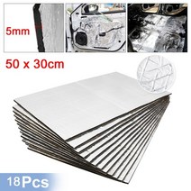 배관 파이프 단열 보온 Uxcell 9121827pcs 50cm 30cm 방음 데드너, 18pcs 알루미나 섬유