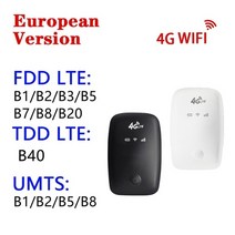 인터넷 라우터 와이파이 m3-e 휴대용 모바일 4g lte cat4 150mbps 카드, 번들1, 검은색, 나는 플러그