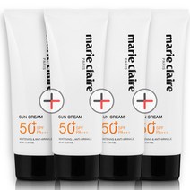 마리끌레르 선크림 SPF50+ PA+++ 썬크림 썬케어, 4개, 60ml