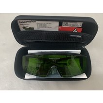 우벡스 Laservision F22P1L121001 Green 레이저Safety LB5 고글s w/ 케이스 & Manual