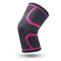 탄성 무릎 패드 스포츠 휘트니스 니패드 기어 슬개골 러닝 농구 배구 테니스 무릎 보호대 1pc 서포터 슬개골아대, 로즈 레드, m