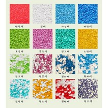 컬러스톤 칼러스톤 테라리움 원예용 재료 어항 바닥재 수족관 수조 자갈 조경석 칼라스톤 색깔돌 색돌 [미니분경], 초록색, 1kg