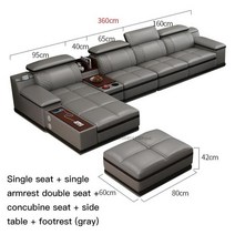 쇼파베드 침대형 거실 접이식 평상형 멀티 쇼파겸침대, 한 좌석, F. 360cm sofa set A