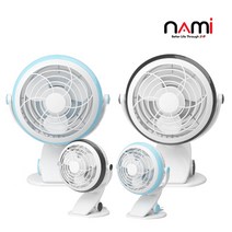 NAMI 탁상용 미니 집게팬 4인치 충전형 일반형, 블루, JP-400(충전형)