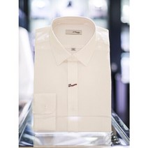 [AK분당점] [듀퐁셔츠]시그니처D로고자수슬림셔츠SE2FM21LS340SWH