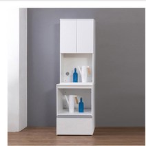 피우 화이트 키큰틈새장 600 홈카페수납장 정수기대, 메이플