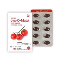 라이코마토 30정 라이코펜 15mg 리코펜 토마토효능 항산화제 1팩, 1통, 30캡슐