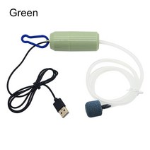 낚시기포기 기포발생기 어항산소발생기 휴대기포기 휴대 미니 USB 수조 물고기 산소 에어펌프 음소거 에너지 절약 품 수생 테라리엄 수조 액세서리, [03] green