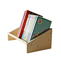 리빙원디자인 인테리어용 원목 미니 책꽂이, 소 사이즈
