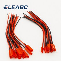 전기용품 와이어 커넥터 IMC-JST 커넥터 플러그 케이블 열 10 쌍 150mm RC 배터리용 남성 + 여성, 한개옵션0
