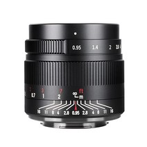 7artisans 파나소닉/올림푸스 M4/3 MFT 마운트 미러리스 카메라용 35mm F0.95 대형 조리개 APSC 렌즈 수동 고정 블랙 USA 미국, Compatible for Sony E mount