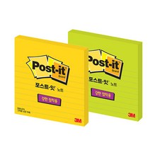 3M 포스트잇 슈퍼스티키 강한접착용 SSN 675 점착메모지/포스트잇, 새싹그린