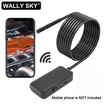 내시경 카메라 Industrial WIFI Endoscope 5.5mm Waterproof Lens Camera 2M 5M 10M Rigid Cable 6 LED Borescope
