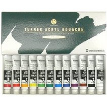 터너 아크릴과슈 12색세트 School set 12Color