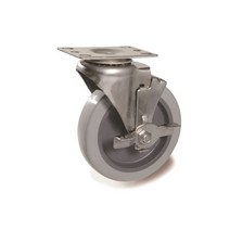 경량용 스텐레스 캐스터 22SERIES 5 스텐 회색고무(회색) 평-B/K DS 2250 MRP