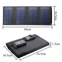 야외 하이킹 캠핑 방수 태양 전지 패널 5w-30w for iphone samsung cell phone solar power bank 휴대용 usb 태양열 충전기, 20w 5v 블랙