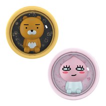 LED 카카오 프렌즈 우주인 후드곰 차량용 송풍구 방향제, 어피치, 블랙체리