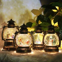 [젊은이마켓] 크리스마스 오르골 무드등 조명 LED 워터볼 4종, 제품선택:원형 눈사람 스노우볼