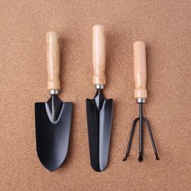 모종삽 꽃삽 갈퀴 가드닝 텃밭 화단가꾸기 원예용 3종