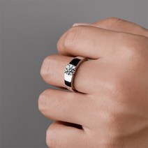 심플 반지 심플 smyoue d color 1ct moissanite ring for