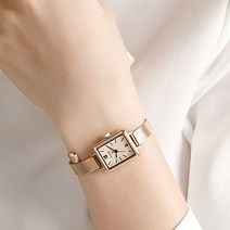 [천삼백케이] [미앤유] 무드라인 연예인 The Classic 여성 메탈 스퀘어 손목시계 6컬러