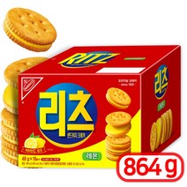 동서식품 리츠 샌드위치 크래커 레몬, 864g, 2개