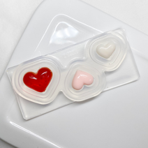 하트 러블리 3D 실리콘 소프트 몰드 셀프 네일 아트, AI-22 하트