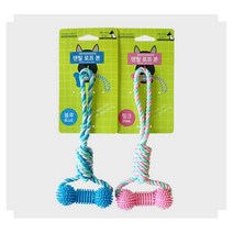 말랑고무뼈가 달린 터그줄 로프토이x5P 실타래장난감 강아지