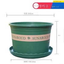 ZZJJC 화분 대전다육플라스틱 특대호 월계다육분재 화분수지갤런 화분, 왜소2호[구경20cm]3개입, 화분받침(비료 보내기+뿌리가루)함유
