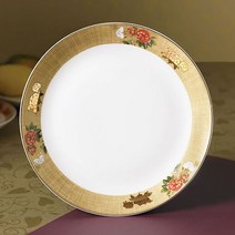 행남자기 조비연접시(26.8m) + 큐빅포크5p 과일 및 다목적용 골드전사지~~