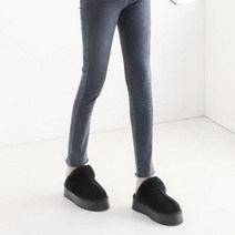 여자 홈웨어 실내화 아웃스티치 겨울 슬리퍼.옷자락(무료배송), WS20378_블랙／230