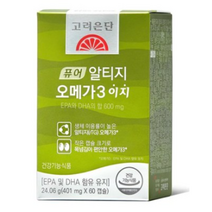 고려은단 퓨어 알티지 rTG 오메가3 60캡슐, 7개