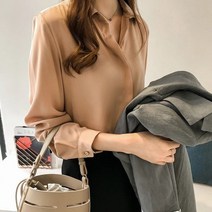 [지지아나] 지지아나 봄 가을 카라 블라우스 오피스룩