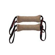 REDLINE K9 910461 Redline 강아지 물린 터그 장난감 2개 번들 7.6cm X 40.6cm3인치 16인치 핸들 황마
