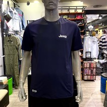 지프 NC고잔점 남녀공용 여름에 시원하게 입기좋은 지프 기본로고 기능성 반팔 티셔츠