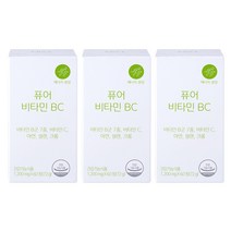 네츄럴굿띵스 퓨어 비타민BC 60정, 60정 x 3병